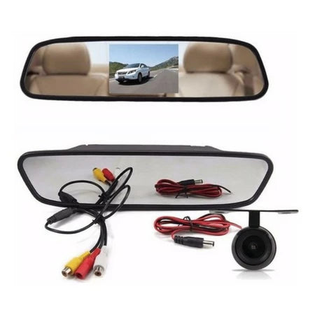 Kit Retrovisor+Câmera De Ré - Carvo